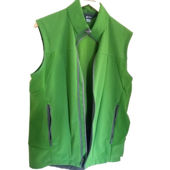 Mountain Equipment Co-op Vest Men's Medium Green Full Zip Pockets - Picture 3 of 10